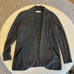 Women’s Vineyard Vines Dark Gray Open-Front Cardigan Sweater